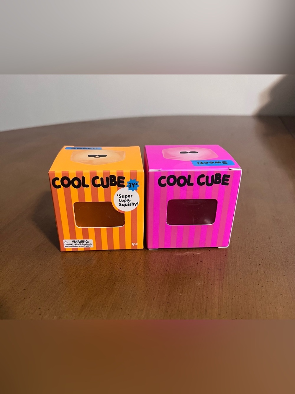 Set Of 2 Different Color NEW Target J'Adore Cool Cube Super Duper Squishy Toy